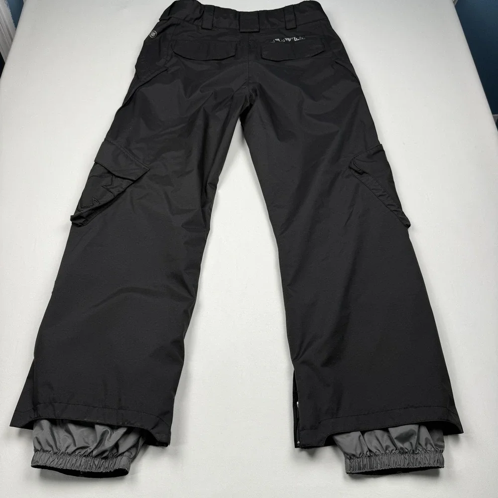 Burton Snow Pants Mens Large Black Waterproof Ski Snowboard Cargo Lined Shell